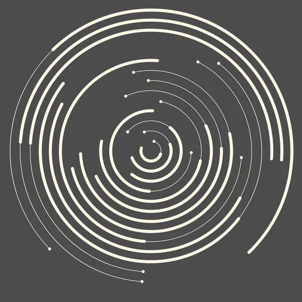 Conception de logo de technologie. Forme Circulaire Résumé — Image vectorielle