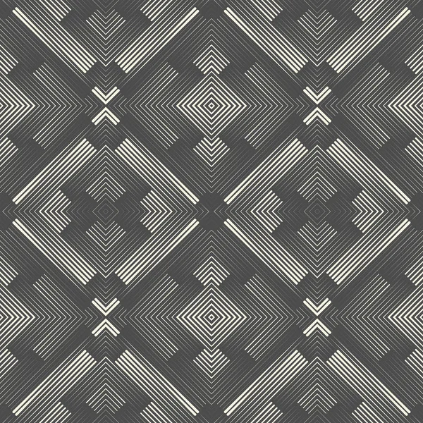 Patrón Azteca sin costuras. Fondo de pantalla en blanco y negro abstracto — Archivo Imágenes Vectoriales