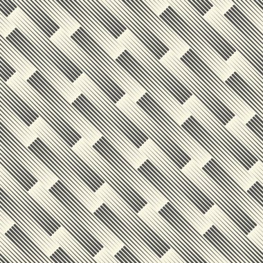 Kusursuz Paralel Çizgili Arka plan. Monokrom Modern Desen