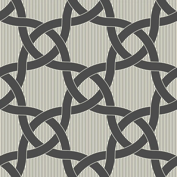 Seamless Oriental Background. Monochrome Elegant Pattern — Stock Vector