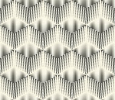 Kusursuz Küp Arkaplanı. Monokrom Yarıtonlama Deseni