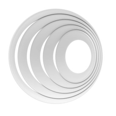 Soyut İzole Küre Arkaplanı. Minimalist Grafik Tasarımı. 3d Hazırlama