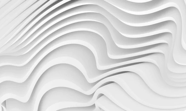 Résumé Wave Background Conception Graphique Minimaliste Papier Peint Mural Blanc — Photo