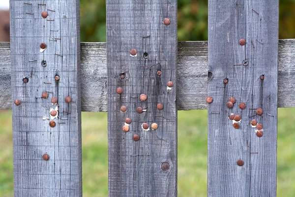 Clôture en bois rustique — Photo