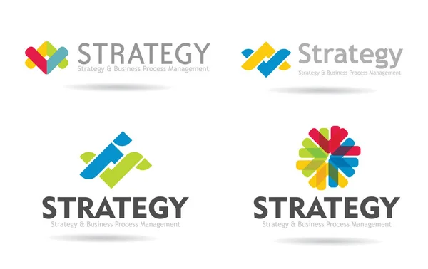 Business logotyper set — Stock vektor