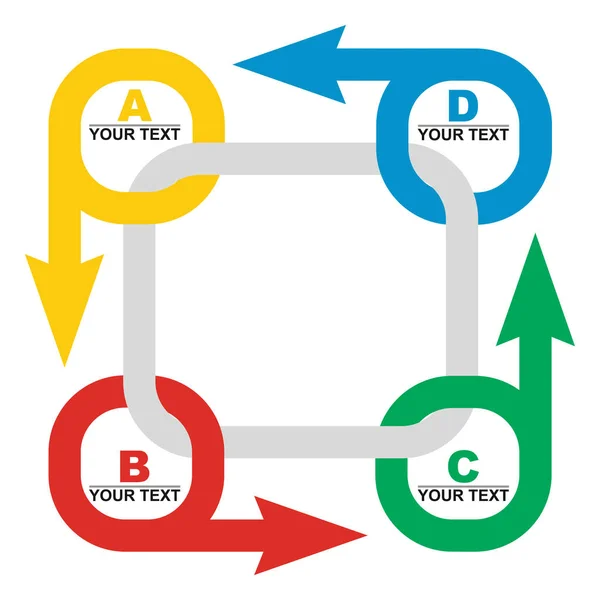 Gráfico del proceso de desarrollo — Vector de stock