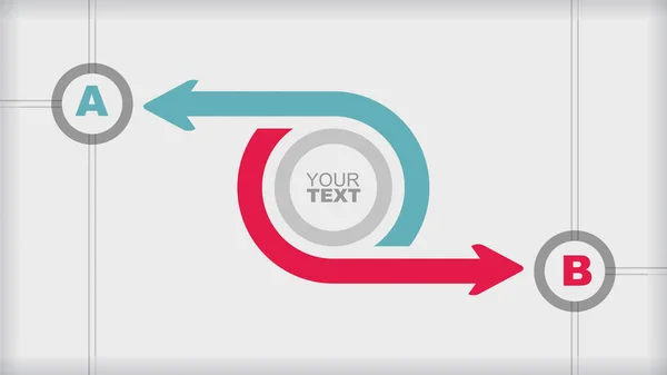 Concept stroomdiagramsjabloon — Stockvector