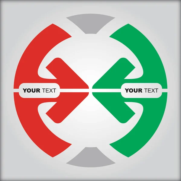 Concept stroomdiagramsjabloon — Stockvector