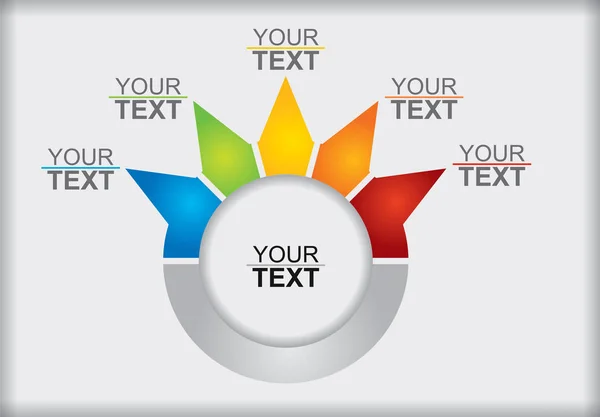 Plantilla de concepto de diagrama de flujo — Vector de stock