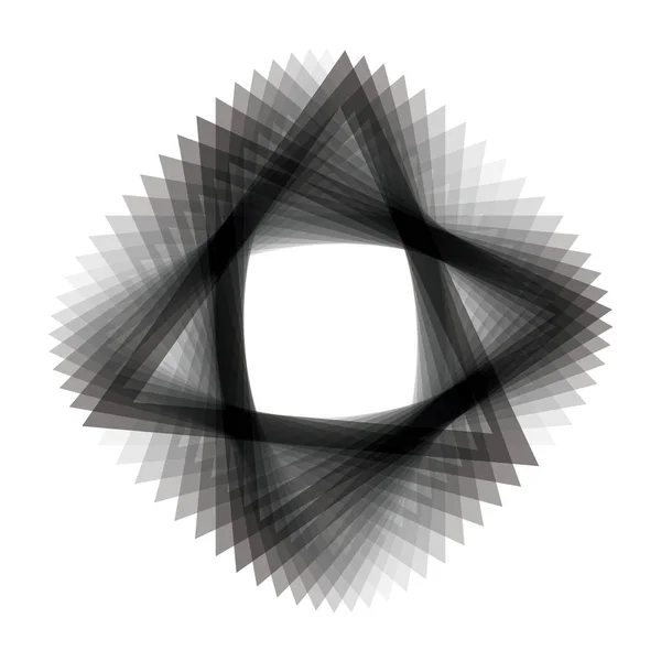 Forme abstraite faite de triangles — Image vectorielle