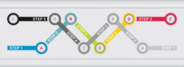 Plantilla de diagrama de flujo — Archivo Imágenes Vectoriales