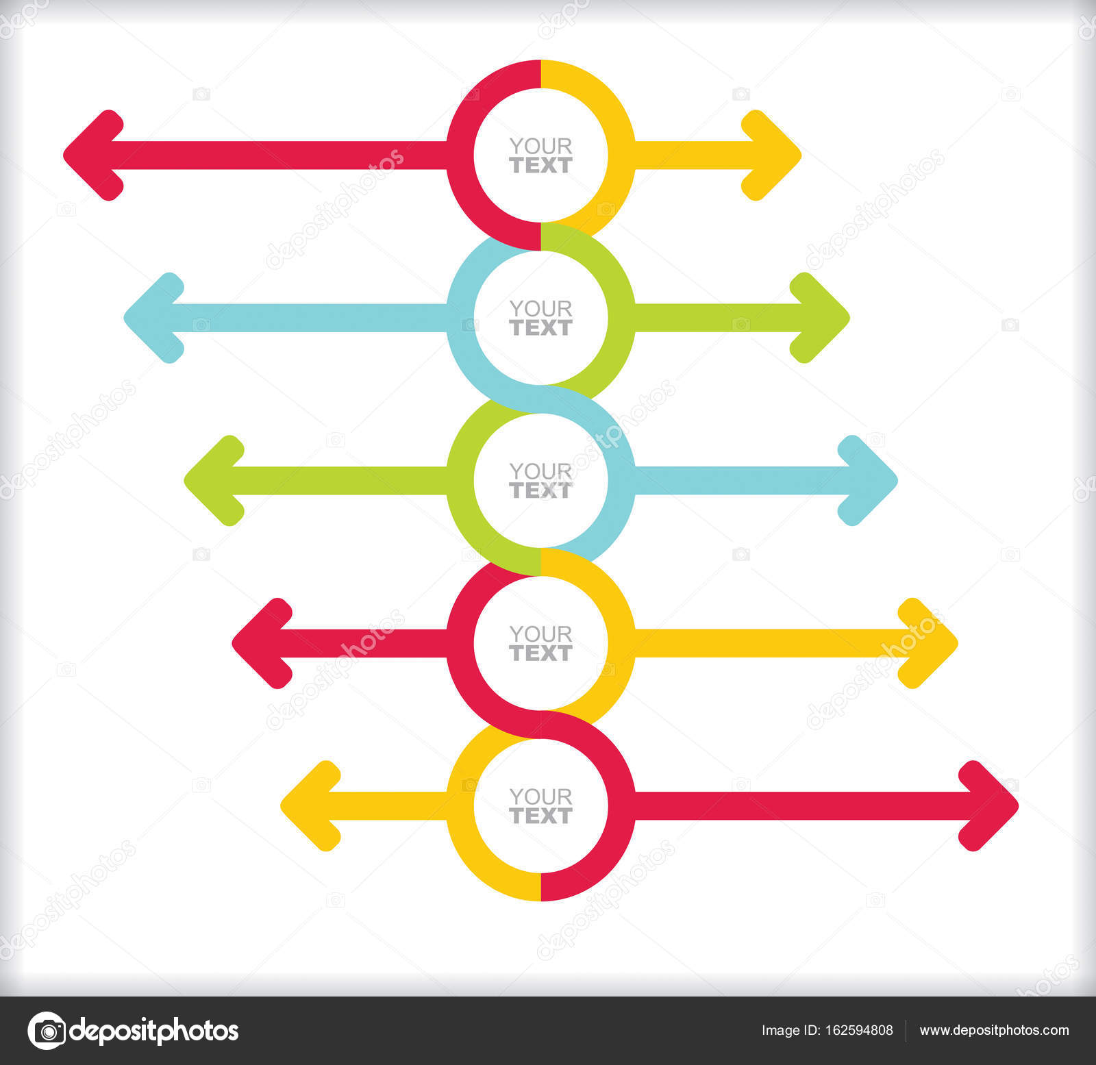 Flow chart with arrows Stock Vector by ©eltoro69 162594808