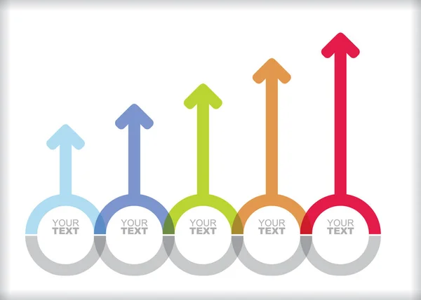 Organigramme avec flèches — Image vectorielle