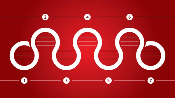 Barevné šablona vývojového diagramu — Stockový vektor