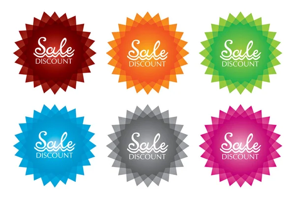 Set of sale labels — Stock Vector