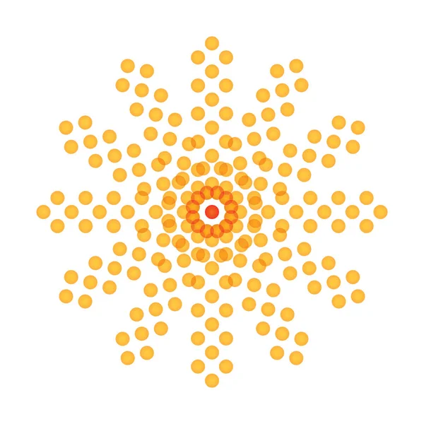 Абстрактное Художественное Оранжевое Солнце Вектор Иллюстрация — стоковый вектор