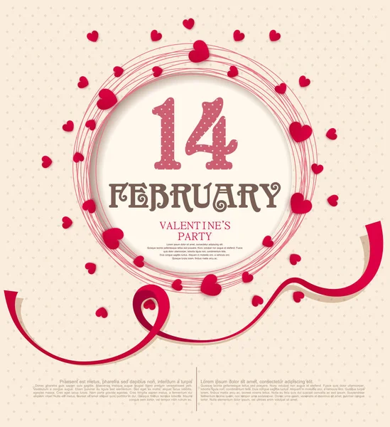 Festive background Valentine's Day — Stock Vector