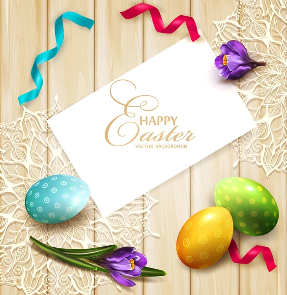 Joyeux thème de Pâques — Image vectorielle