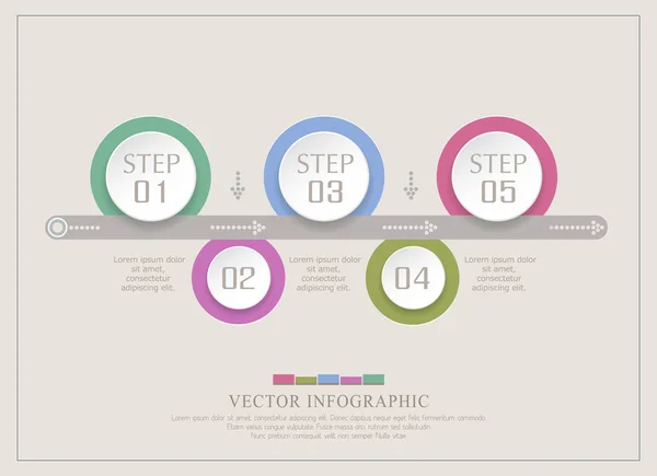 Stratégie d'entreprise par étapes — Image vectorielle