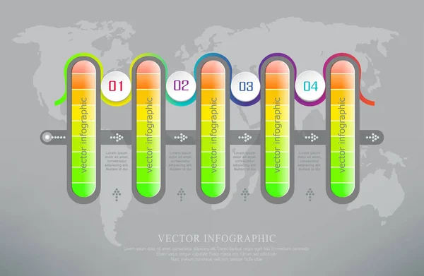 Template infographics options — Stock Vector