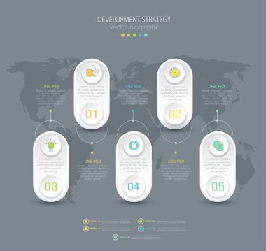 Şablon infographics seçenekleri