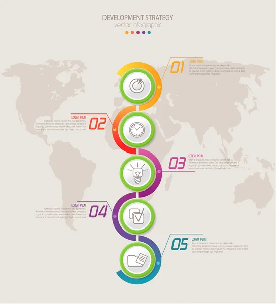 Modello con grafici e diagrammi — Vettoriale Stock