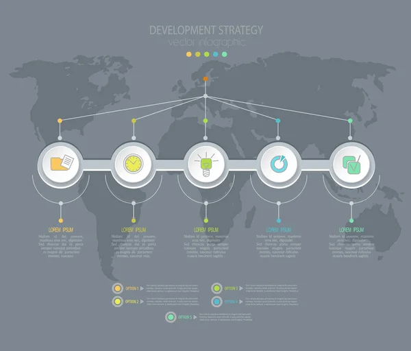 Infographics mallalternativ — Stock vektor