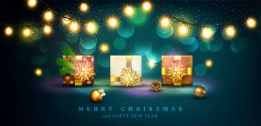 Mutlu Noeller ve mutlu yeni yıl için vektör çizim. GRE