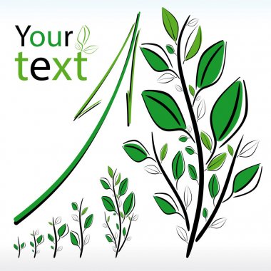 Büyüme ve yaşam simgeleyen bir büyüyen bitki ile arka plan