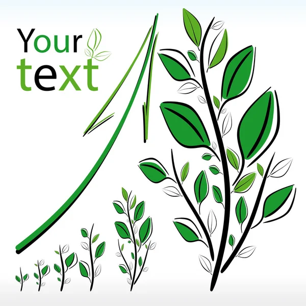 Büyüme ve yaşam simgeleyen bir büyüyen bitki ile arka plan