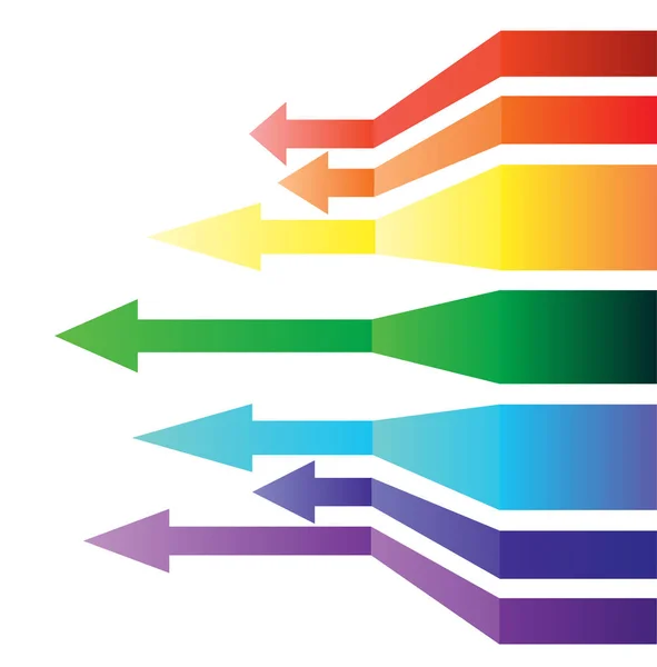 Abstract achtergrond met kleurrijke pijlen — Stockvector