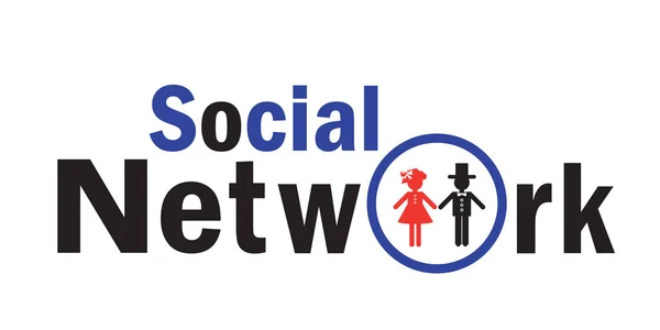L'icône du réseau social . — Image vectorielle