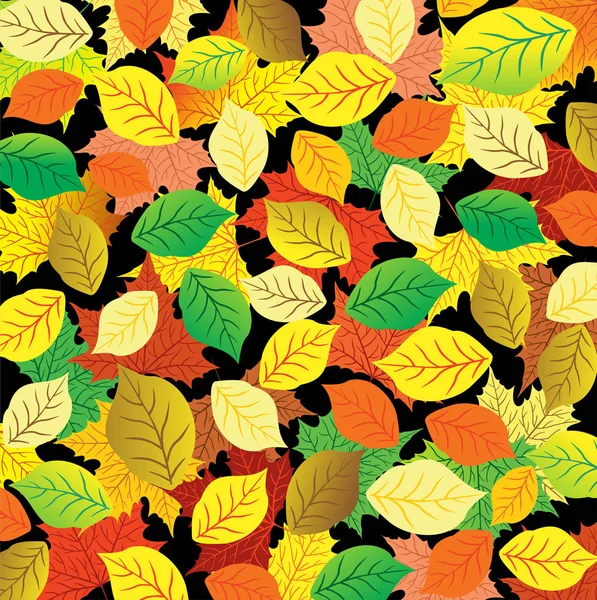 Φθινόπωρο αφηρημένα φόντο. Πολύχρωμα φύλλα — Διανυσματικό Αρχείο