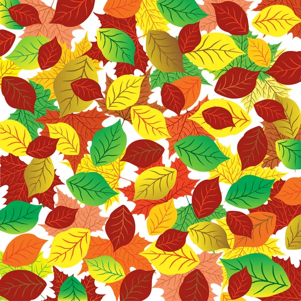Φθινόπωρο αφηρημένα φόντο. Πολύχρωμα φύλλα — Διανυσματικό Αρχείο