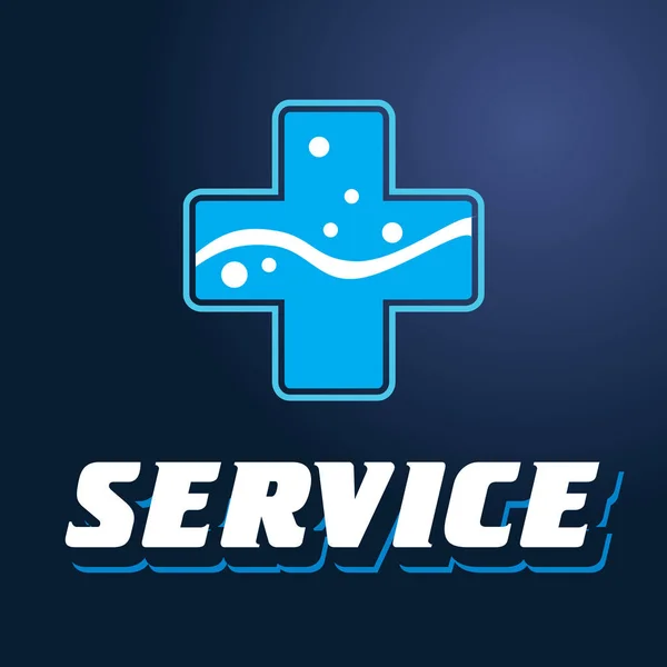 Logo service plus — Stockový vektor