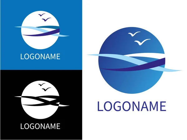 Design Logotipos modernos do mar . —  Vetores de Stock