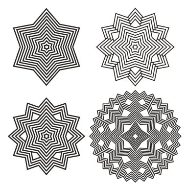 geometrik öğe satırları