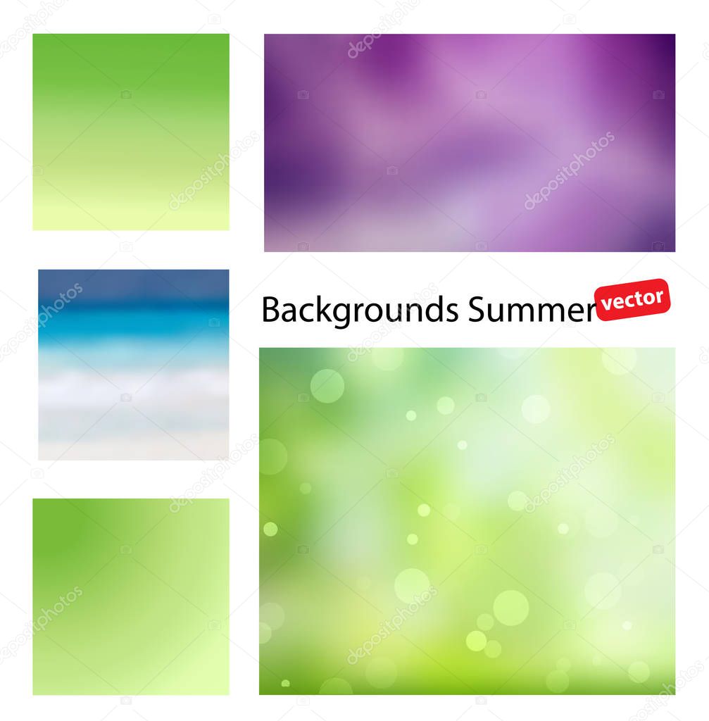 Summer vector backgrounds