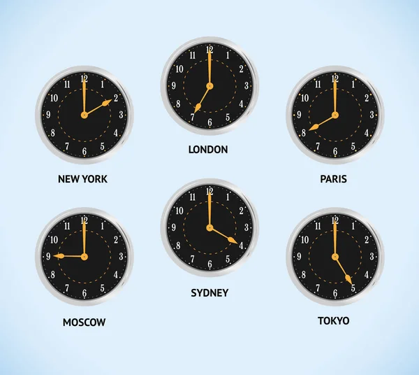 World Clock Map Real Time