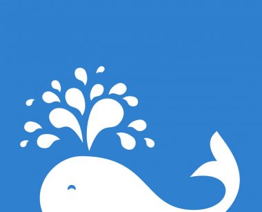 Vektör çizim balina