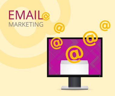 Bilgisayar monitörü ile bir mektup