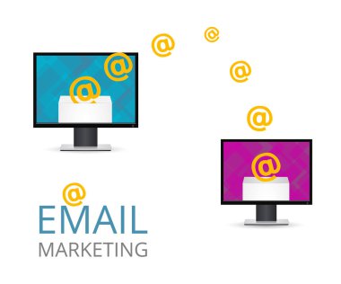 e-posta pazarlama vektör çizim