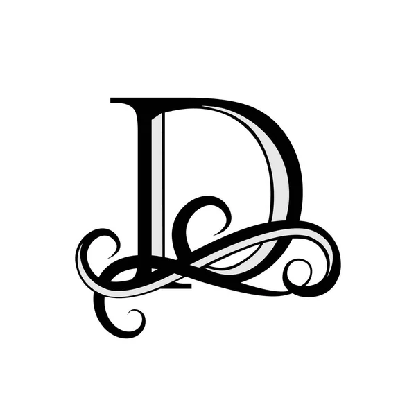 Monogram ve logolar için büyük harf. Güzel mektup.