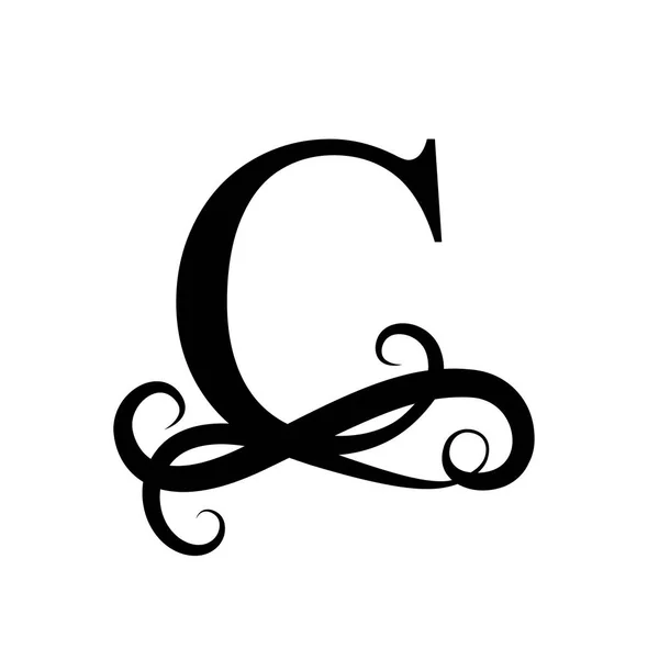 Carta Capital para Monogramas e Logos. Bela carta . —  Vetores de Stock