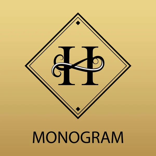 Monograma moderno da letra do logotipo do projeto para o negócio —  Vetores de Stock