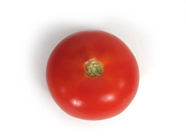 Frisch, rot, Tomate. isoliert auf weißem Hintergrund. es gibt eine pla — Stockfoto