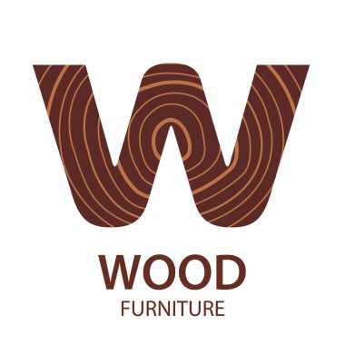 Logo mektup. Testere Kesim ağaç gövdesi üzerinde beyaz ba izole, kavramı