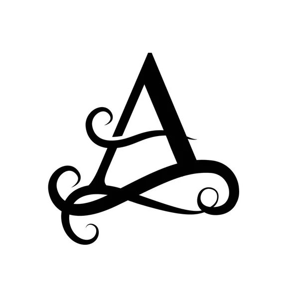 Carta mayúscula para monogramas y logotipos. Hermosa carta . — Vector de stock