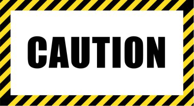 Siyah ve sarı çizgili çerçevelerde ihtiyat çağrısı