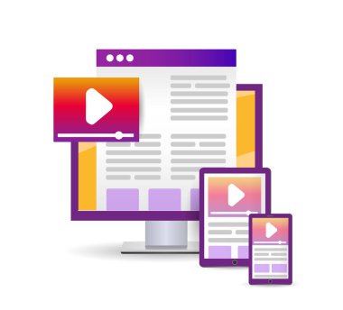 Parlak Düz Çizim tasarım web sitesi. konsept geçiş platformu.